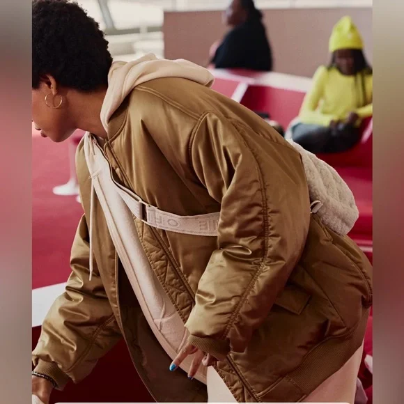 NWT OFFLINE by Aerie Women's Satin Bomber Jacket XS - Picture 3 of 13